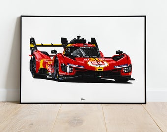 Ferrari 499P Print Racing Icons: Le Mans Prototypes Wall Art