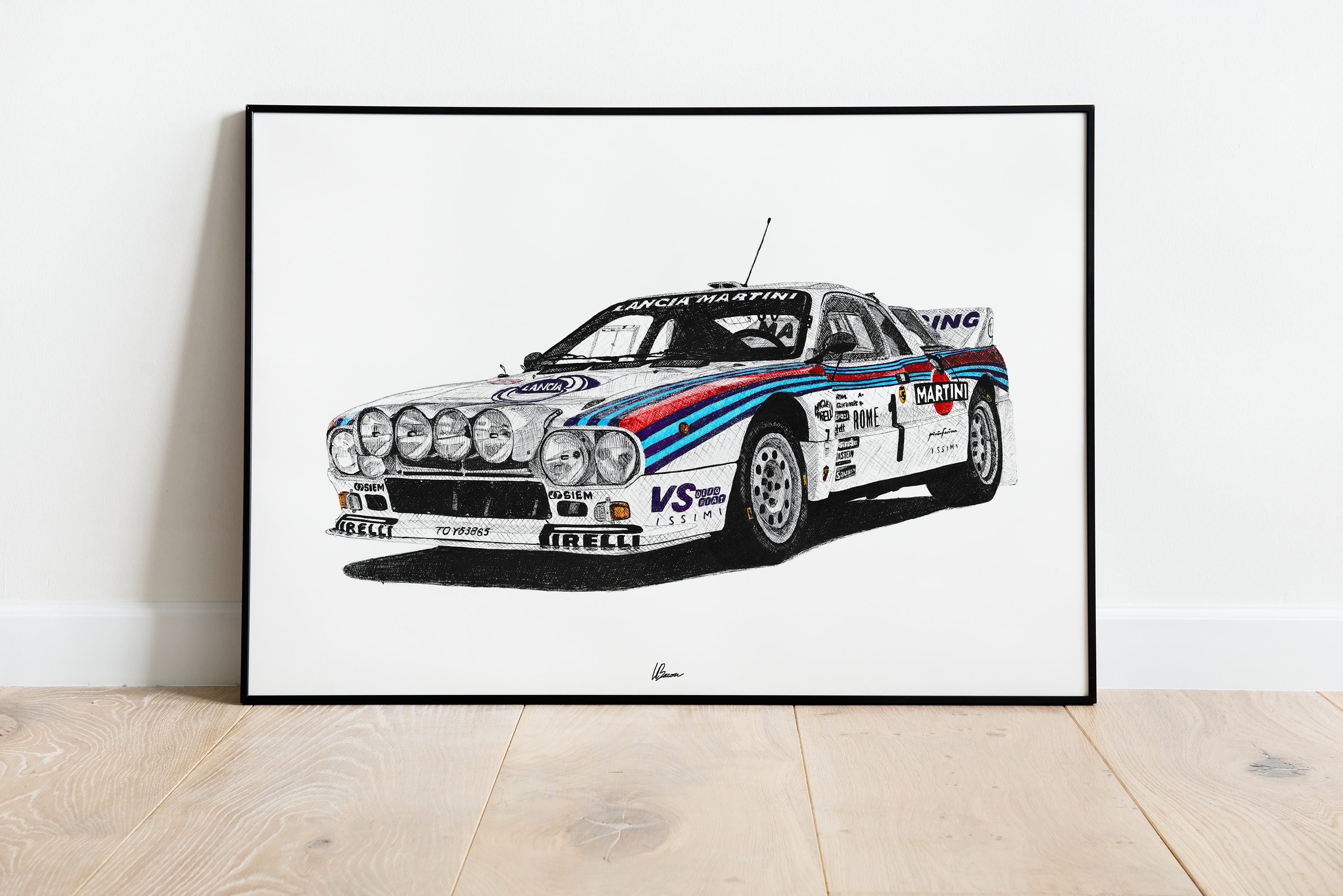 Lancia 037 Stradale Print Racing Icons: Rally Wall Art - Etsy