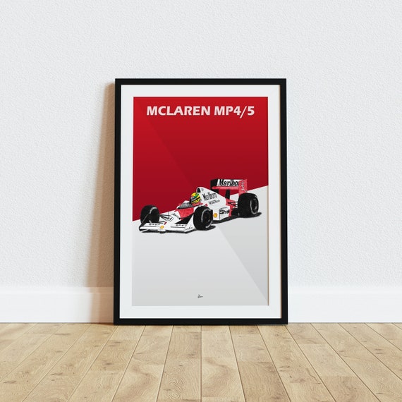 マクラーレン MP4/5 ポスター レーシングアイコン：F1 ウォールアート