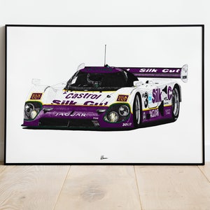 Jaguar XJR-12 Print Racing Icons: Le Mans Prototypes Wall Art