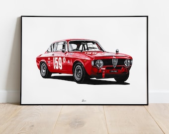 Alfa Romeo Giulia Sprint GTA Print Racing Icons: GT Legends Wall Art