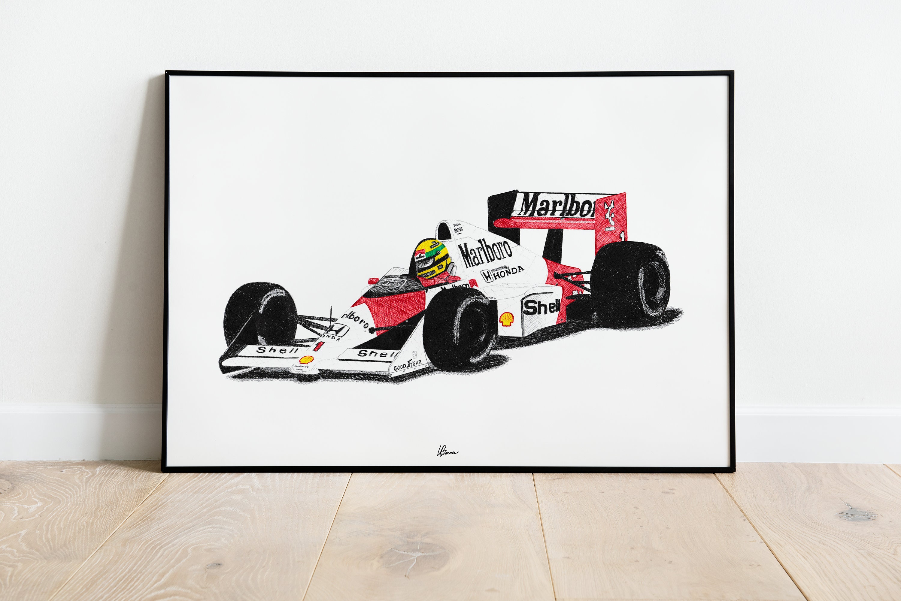 Mclaren MP4/5 Print Racing Icons: Formula One Wall Art - Etsy