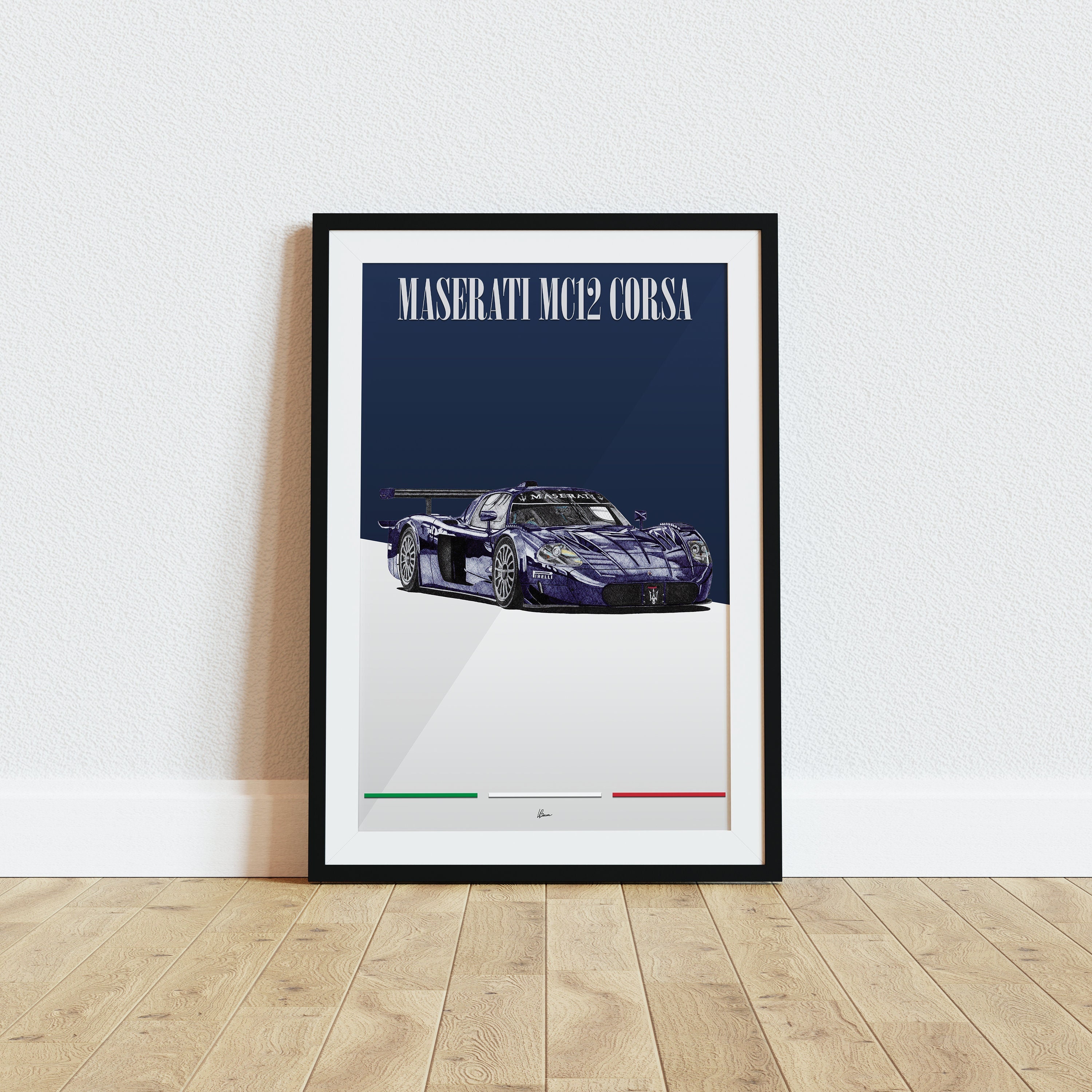 マセラティ MC12 コルサ ポスター ブルー 2000年代 モダン スーパー