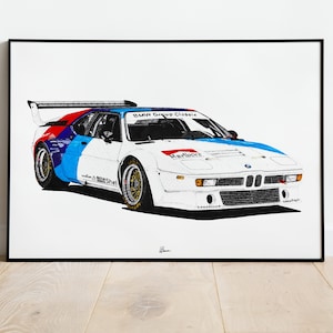 BMW M1 Print Racing Icons: Procar Wall Art