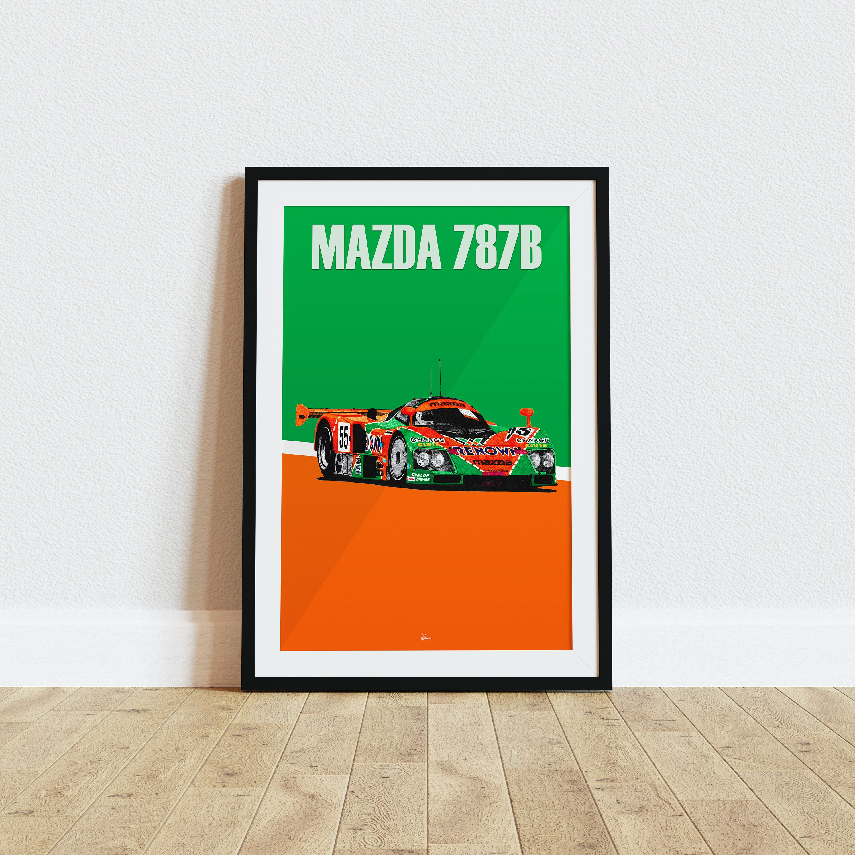 Mazda 787B Poster Racing Icons: Le Mans Prototypes Wall Art