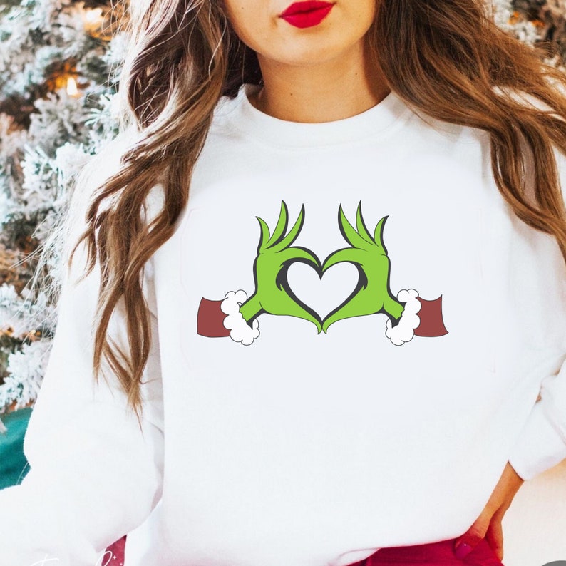 Grinch Heart Hands Pngsvg - Etsy