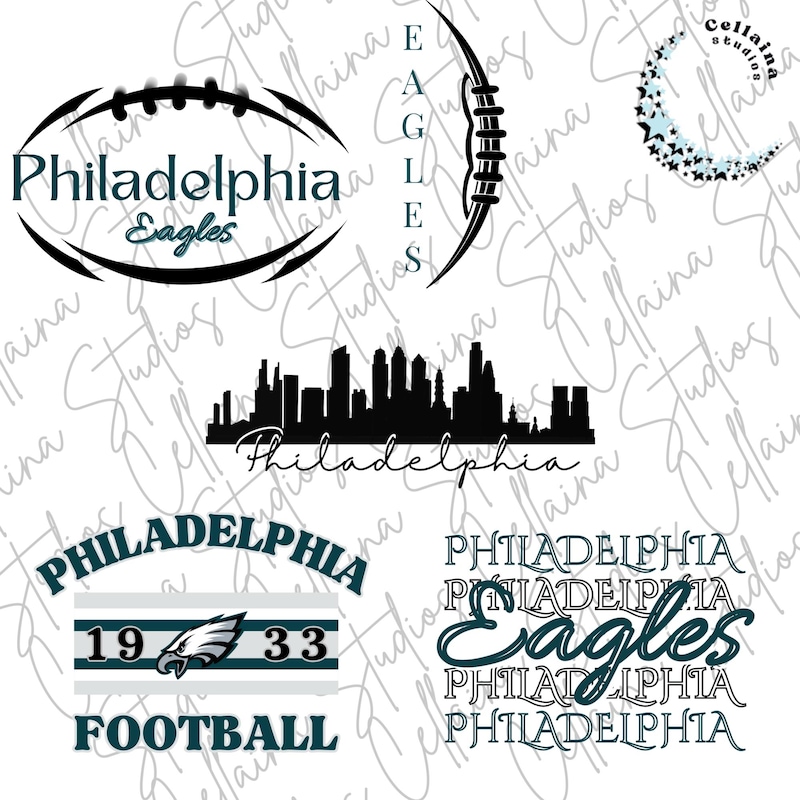 Philadelphia Eagles Clip Art - Etsy