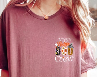 NICU Nurse Halloween Shirt: Spooky Season Boo Crew Tee