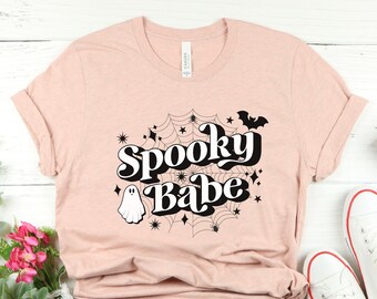 Spooky Babe Halloween T-Shirt: Unisex Bella Canvas Tee