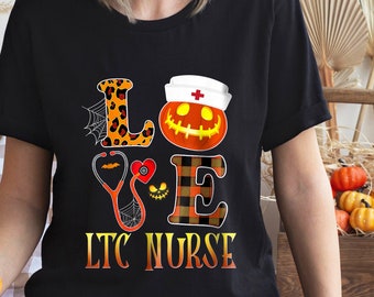 Nurse Halloween T-Shirt: Pumpkin Love, Fall Tee
