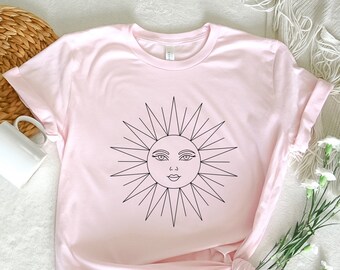 Celestial Sun Graphic Tee: Unisex Yoga Pilates Shirt