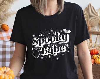 Spooky Babe Halloween T-Shirt: Unisex Costume Party Top