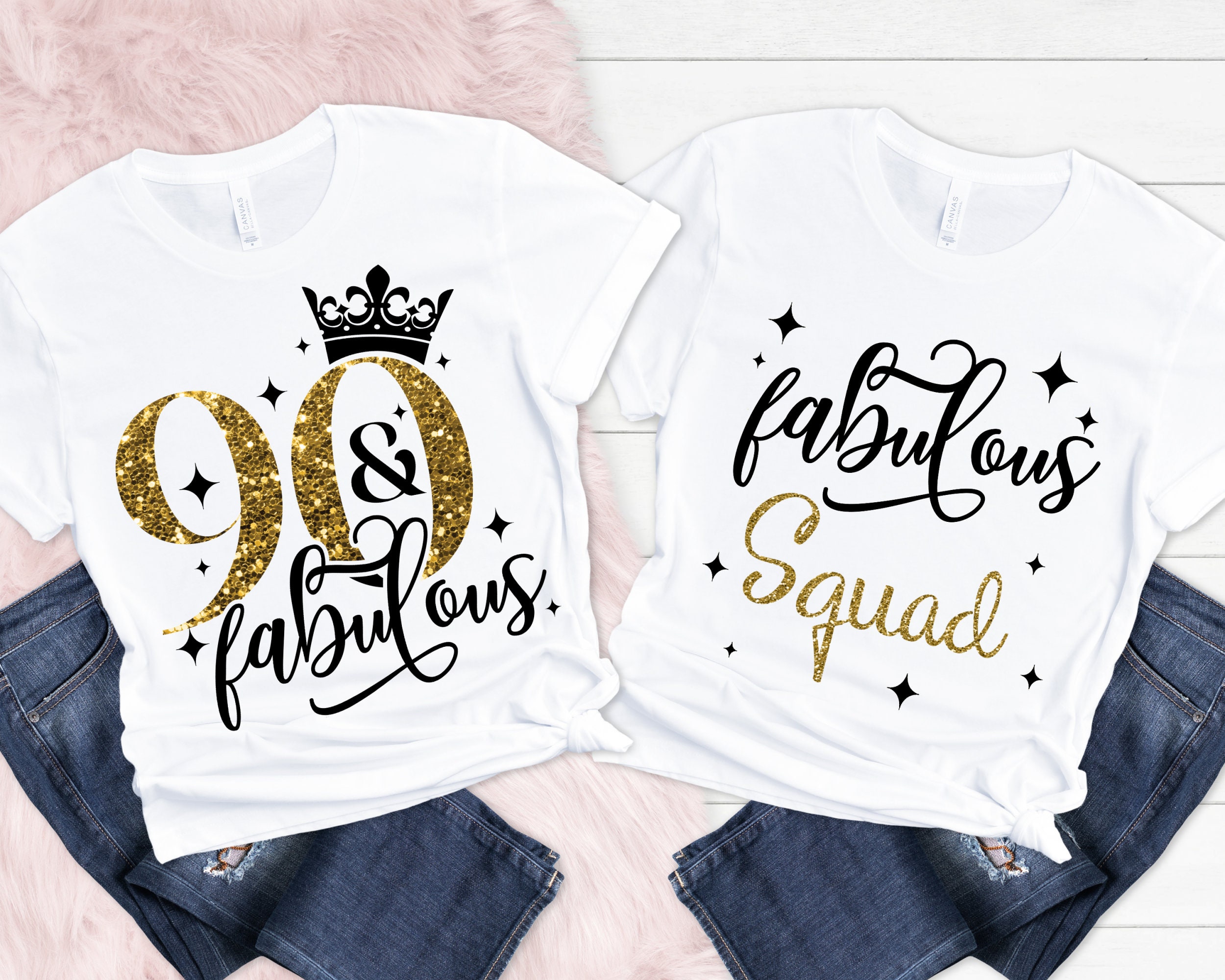 90 Birthday Shirt, Bella Canvas Unisex Tee - Etsy