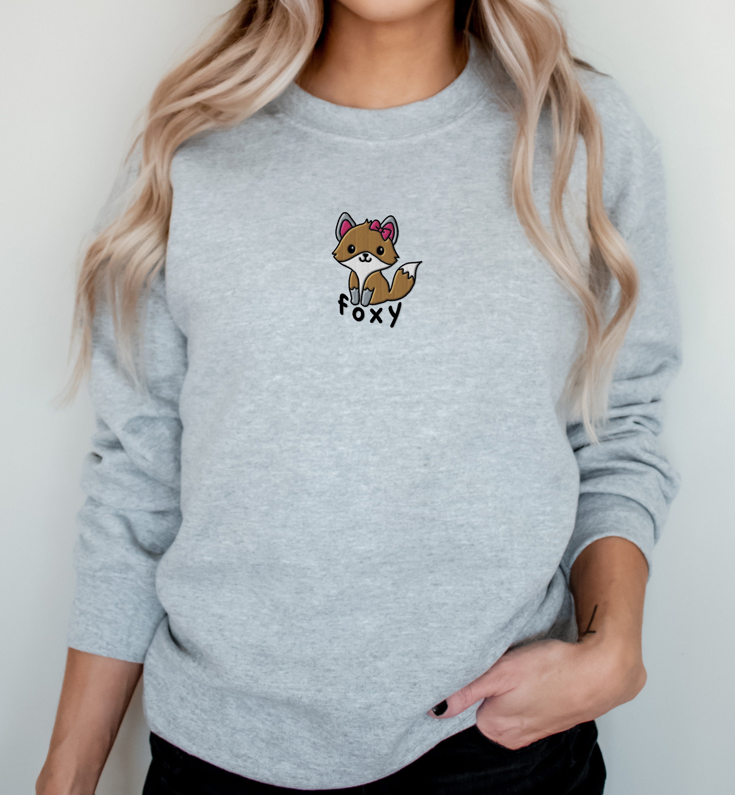 Printed crew neck sweatshirt - Foxy main image 1