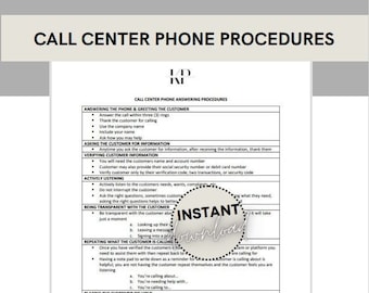 Customer Service Phone Answering Procedures | Call Center | Contact Center | Customer Service