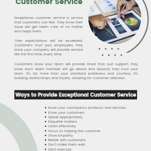 Customer Service Training Guide | Instant Download - Etsy