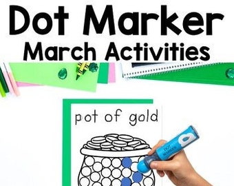 March Dot Marker Activities | Bingo Dot Markers | Fine Motor