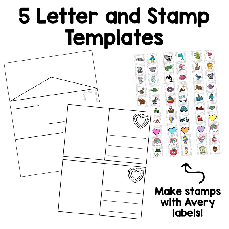 PRINTABLE Post Office Dramatic Play Preschool Sensory Play Elementary School Teacher Printable ...