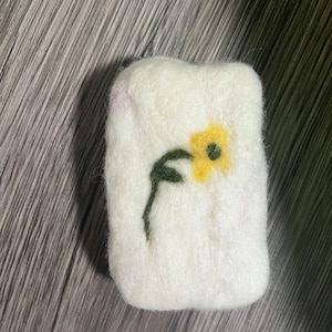 Hand felted soap - travel size