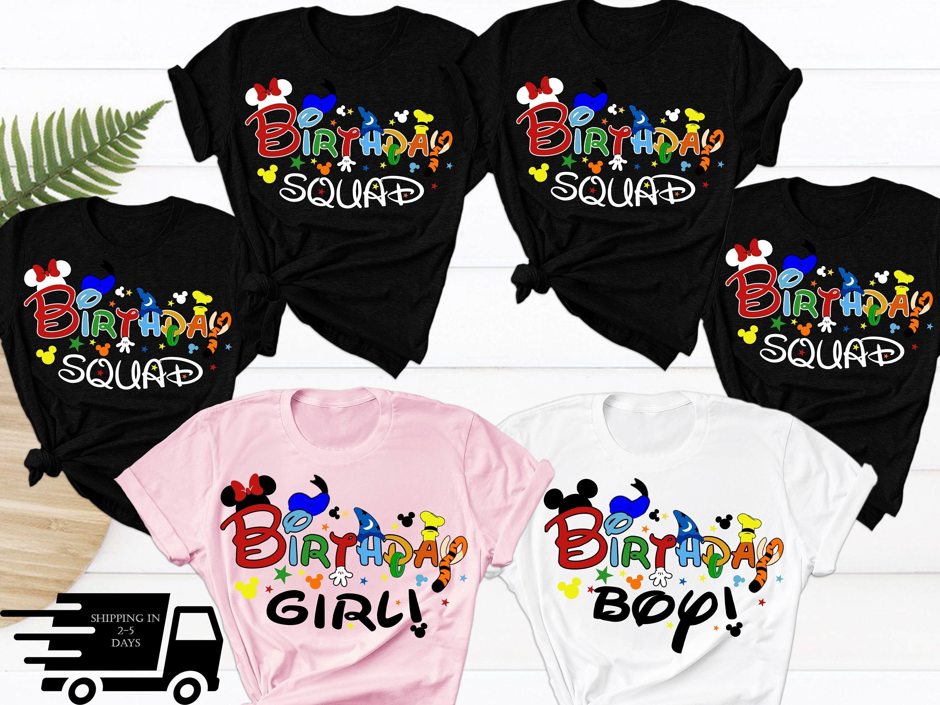 Disney Birthday Shirt, Disney Squad, Disney Birthday Squad Shirt