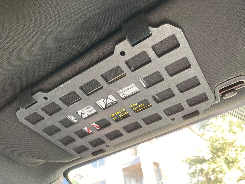 MOLLE Panel Sun Visor EDC Organizer Streamline Your Etsy