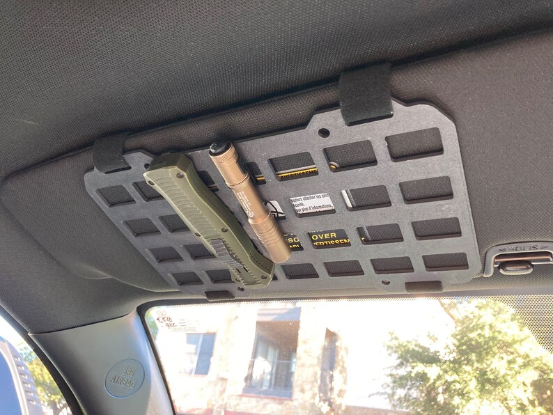 MOLLE Panel Sun Visor EDC Organizer Streamline Your Etsy