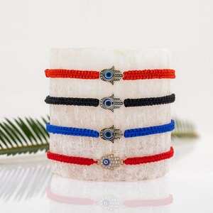 Fatima Hand Amulet, Evil Eye protection bracelet, adjustable - 4 different styles -  Adjustable -fits kids and adults -