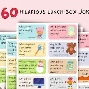 60 notes de boîte à lunch blagues pour enfants, notes de boîte à lunch, modèles de notes de boîte à lunch, blagues pour enfants