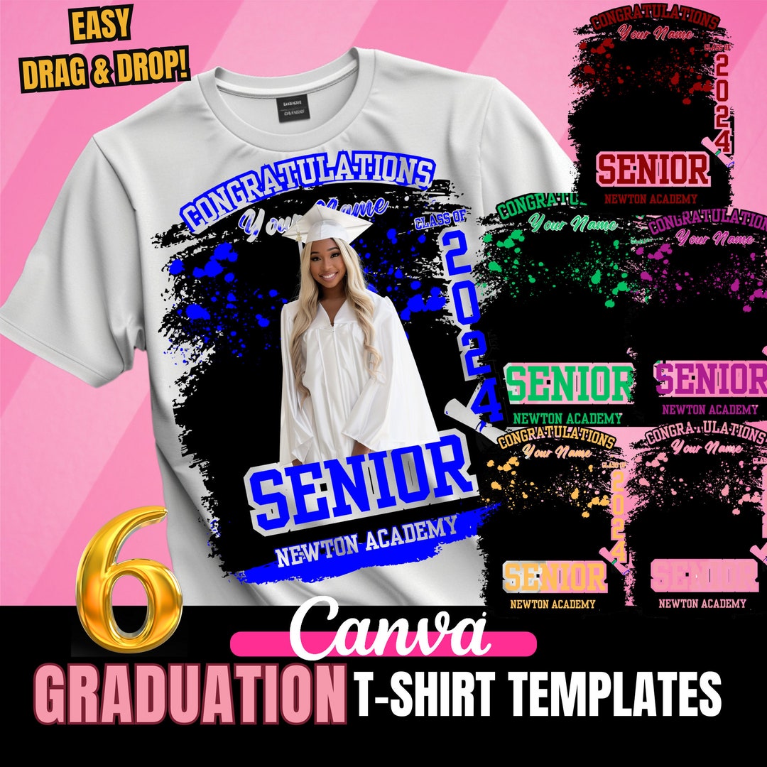 Custom Graduation Shirt Template Bundle, Graduation T Shirt Design Custom Graduation Shirt Template Bundle, Graduation T Shirt Design