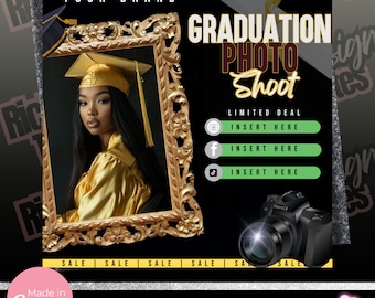 Graduation Photoshoot Flyer, Photographer Prom Flyer, Graduation Photos,  Photography special, grad photoshoot, Photography Booking Package