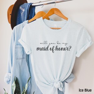 Maid of Honor Wedding Party Bachelorette Bridal Party Shirts, Maid of Honor Gift, Bridesmaid Proposal, Matron of Honor gift, Bridal Shower