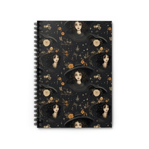 Witchy Astrology Tarot Journal, Dream Journal, Spellbook, Green Witch Grimoire, Cottagecore Travelers Notebook, Tarot Workbook, 2024 Planner