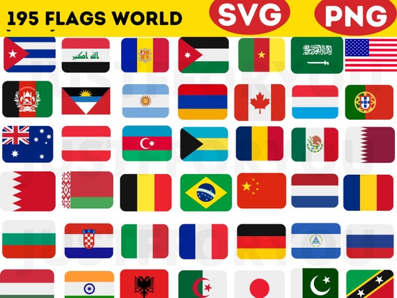 Clipart Of Flags Around The World individual-country-flags-with-names