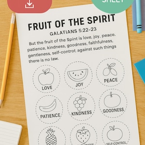 Fruit of the Spirit Coloring Page
