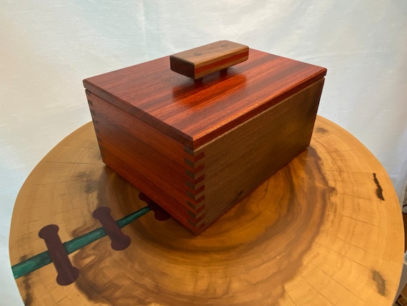Wood Box / Wooden Box With Lid / Hand Crafted / Keepsake Box