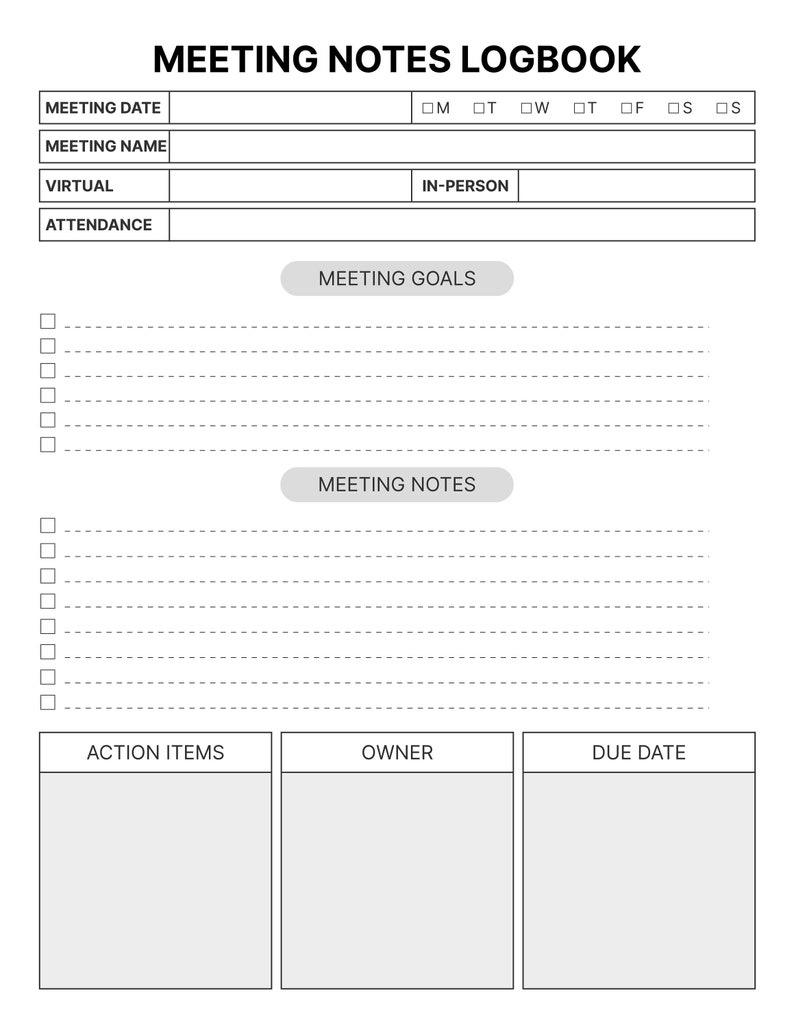 Communication Log Printable Conversation Record Team Call Important