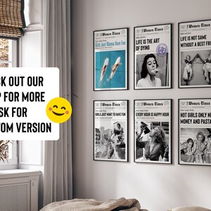 Unlock Your Inner Child Newspaper Print, Girly Dorm Room Decor image 7