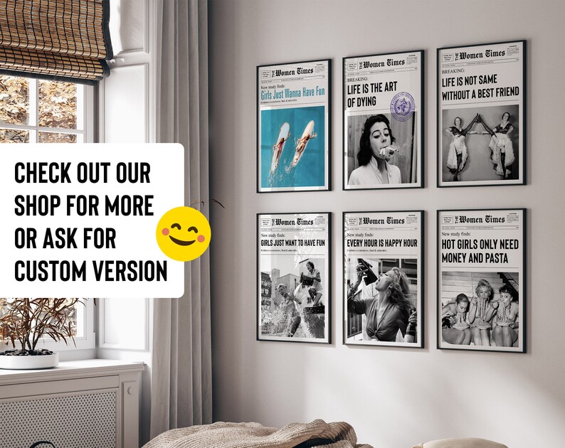 Unlock Your Inner Child Newspaper Print, Girly Dorm Room Decor image 7