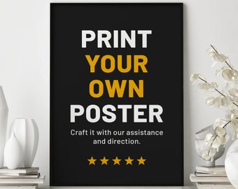 Custom Poster Printing, Personalized Poster, Family Photo,  Movie Poster, Wedding Poster, Custom Poster Print