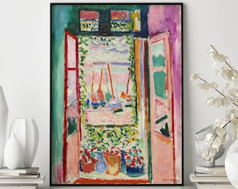 Henri Matisse 'Open Window' Art Print, Fauvism, Colorful Wall Decor