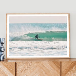 Coastal Surf Art, Vintage California Beach Photography in Soft Pink, San Diego Wall Decor, Coastal Chic & Grandmillennial Vibes