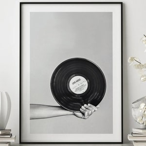 Vinyl Record Poster, Music Print Art, Vinyl Record Art, Trendy Vinyl Music Art, Modern Wall Art, Dorm Room Art, Wall Art