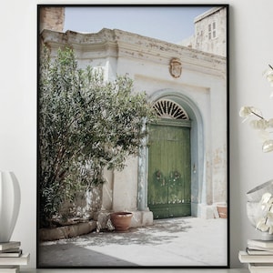 Italy Poster, Italy City Art , Italy Wall Art Print, Modern Minimalist Poster, City Photography, Home Decor Malta, Green Olive Tree, Malta