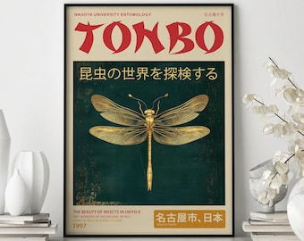 Dragonfly Delight – Tonbo 2003 Nagoya Exhibition Poster | Japanese