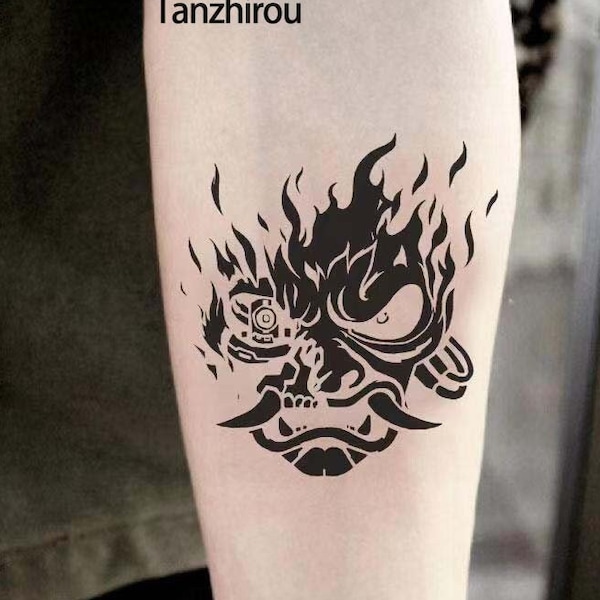 Cyberpunk Edgerunner Tattoo Etsy