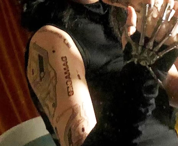Tattoo tagged with: leafless tree, tree, small, jin, inner arm, tiny, pine  tree, ifttt, little, nature, on dark skin, other, autumn, four season,  illustrative | inked-app.com
