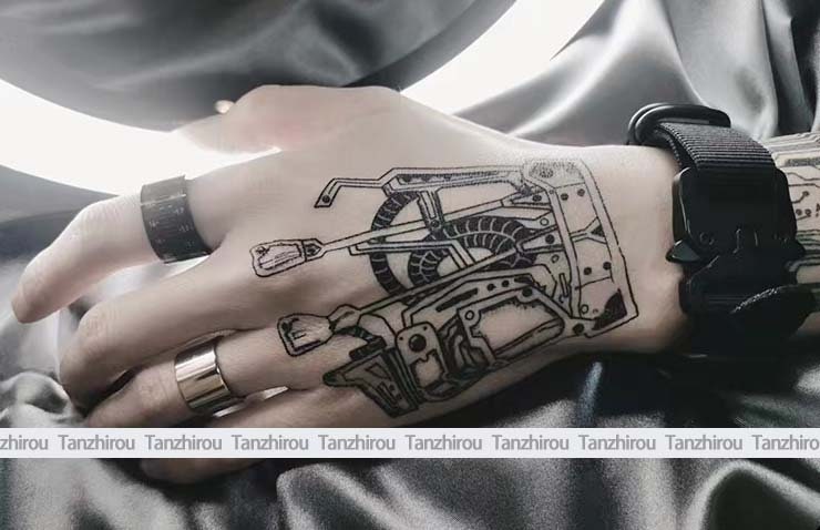 Forearm Cyberpunk Robot tattoo at theYoucom