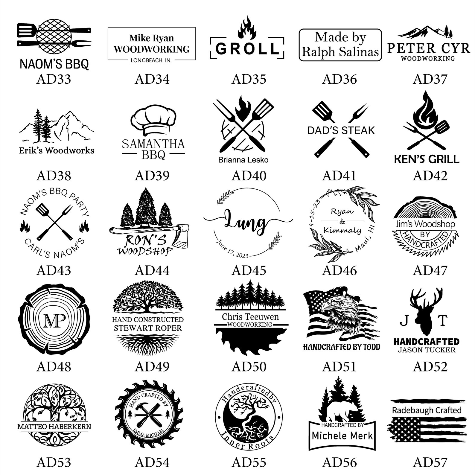 Custom Wood Burning Stamp Heat by Torch Branding Iron for Etsy