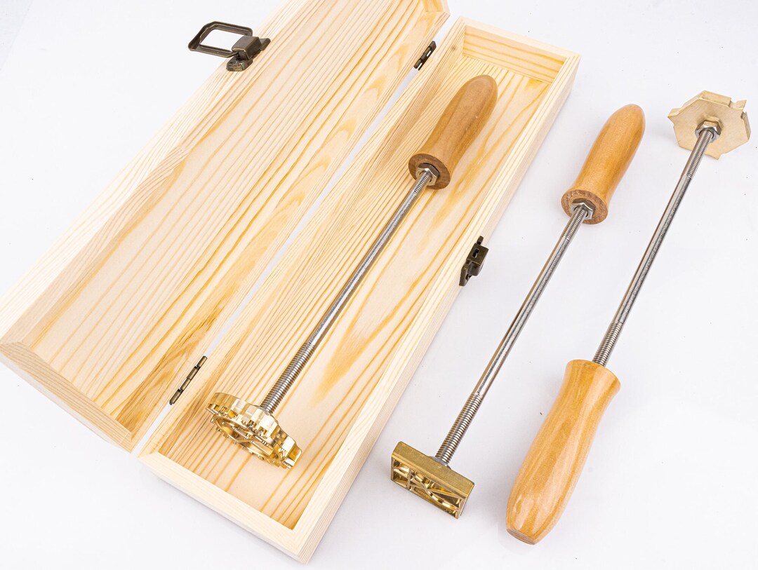 Custom Wood Branding Stamp With Handle, Wood Burning Stamp Custom