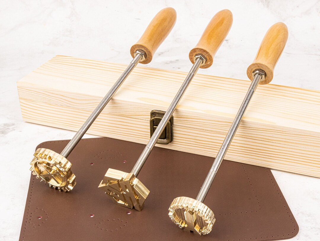 Custom Wood Branding Stamp With Manual Handle Heated Branding Etsy